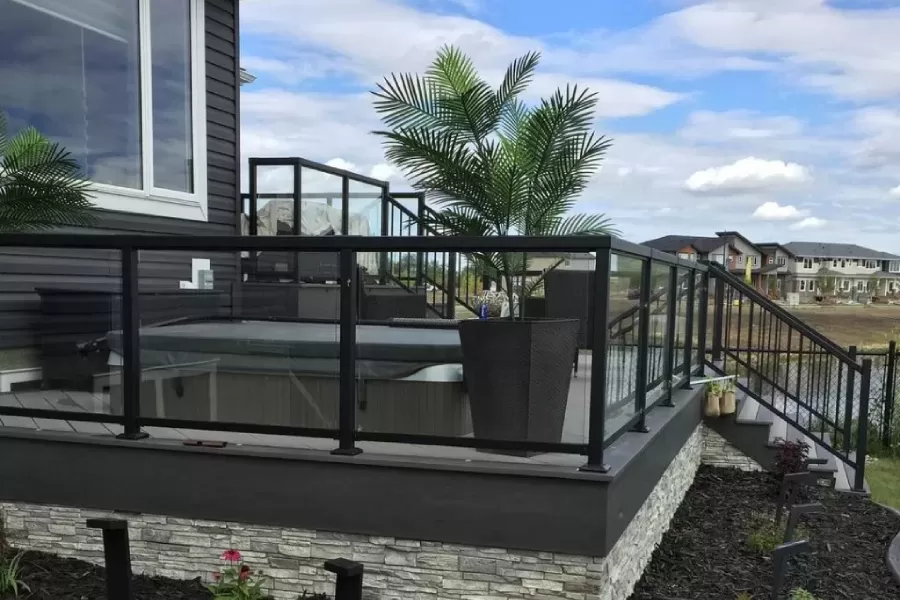 Aluminium railing